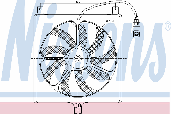 Difusor do radiador de esfriamento para Suzuki Ignis (FH)