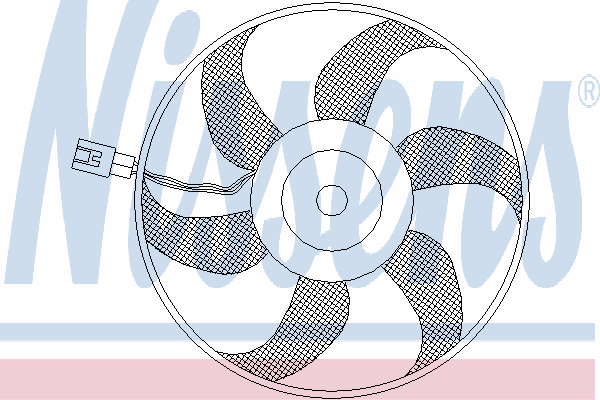 Ventilador (roda de aletas) do radiador de esfriamento para Mercedes Vito (638)