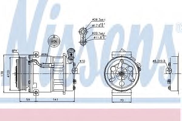 51760316 Fiat/Alfa/Lancia compressor de aparelho de ar condicionado