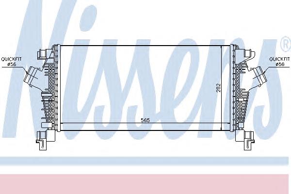 13267646 Opel radiador de intercooler