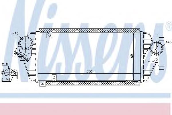 96538 Nissens radiador de intercooler