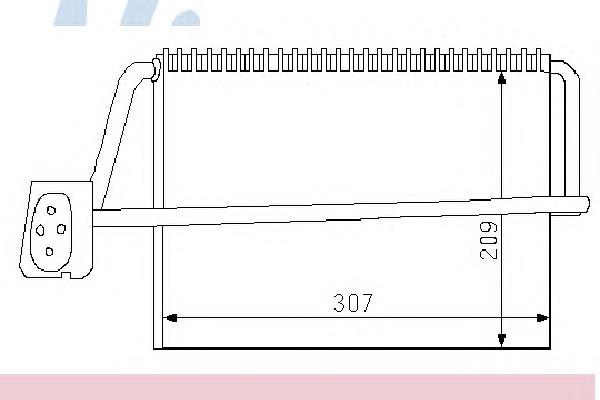 92175 Nissens vaporizador de aparelho de ar condicionado