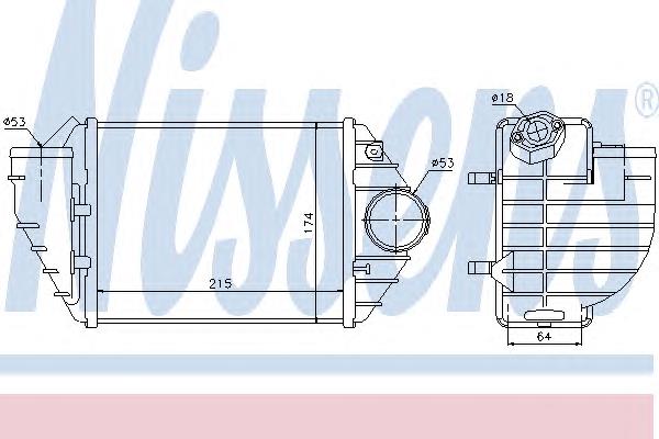 96690 Nissens radiador de intercooler