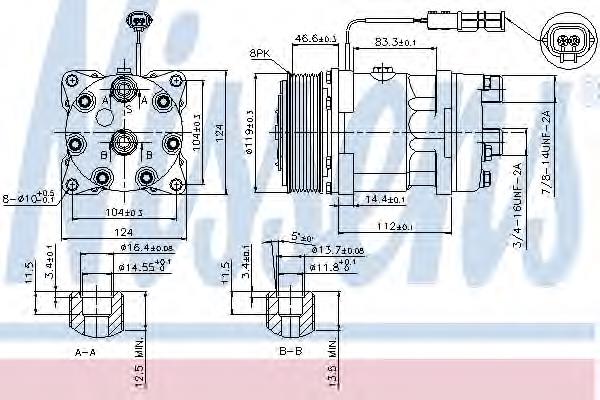 89459 Nissens compressor de aparelho de ar condicionado