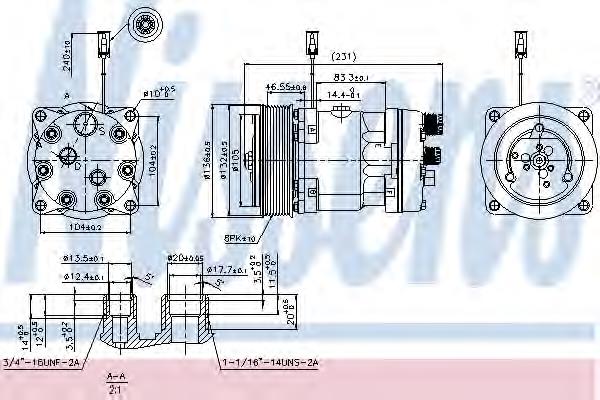 89410 Nissens compressor de aparelho de ar condicionado