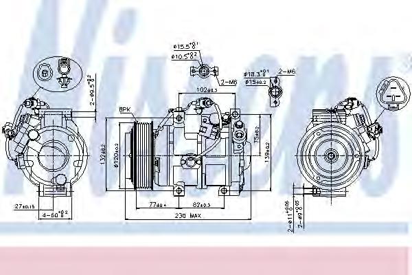 883106A330 Toyota compressor de aparelho de ar condicionado