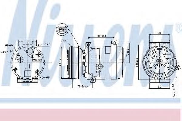 89267 Nissens compressor de aparelho de ar condicionado