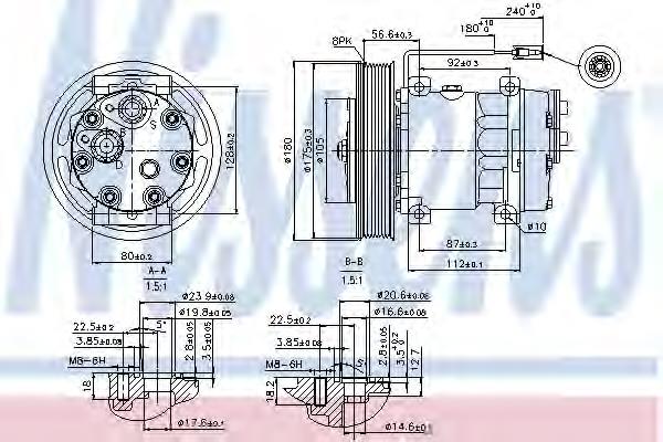 89353 Nissens compressor de aparelho de ar condicionado