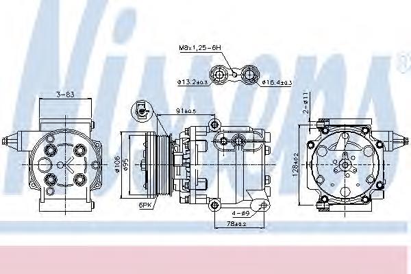 135138 ACR compressor de aparelho de ar condicionado