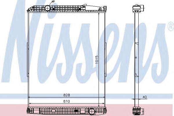 Радиатор 671690 Nissens