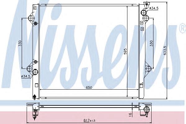 FP 70 A1314-KY Koyorad radiador de esfriamento de motor