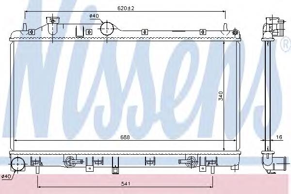 45119FG040 China radiador de esfriamento de motor