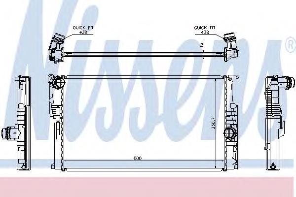 Radiador de esfriamento de motor para BMW 1 (F21)