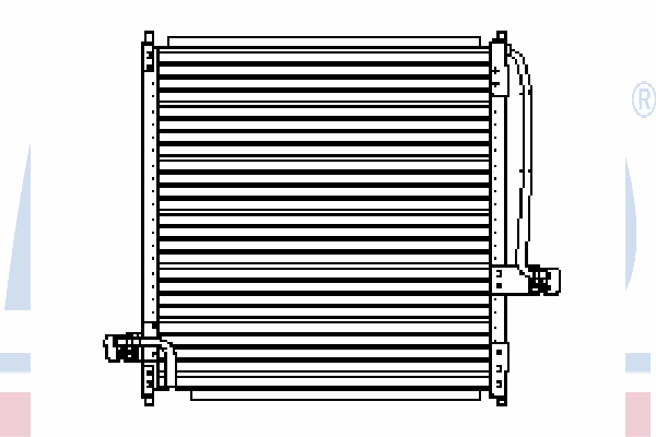 Radiador de aparelho de ar condicionado 4098435 Ford