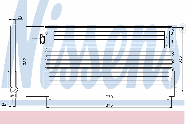 Radiador de aparelho de ar condicionado 94403 Nissens