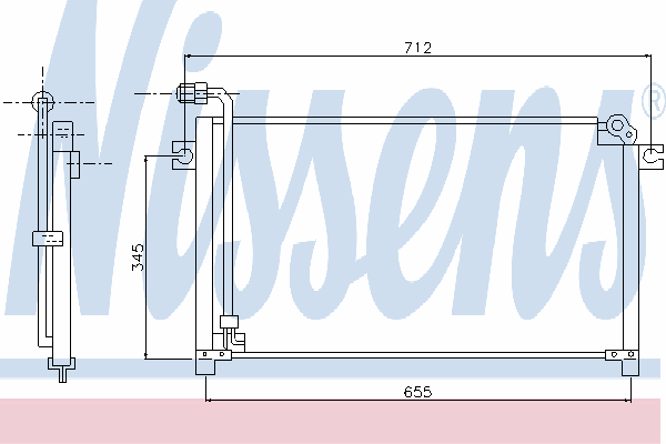 Radiador de aparelho de ar condicionado 94024 Nissens