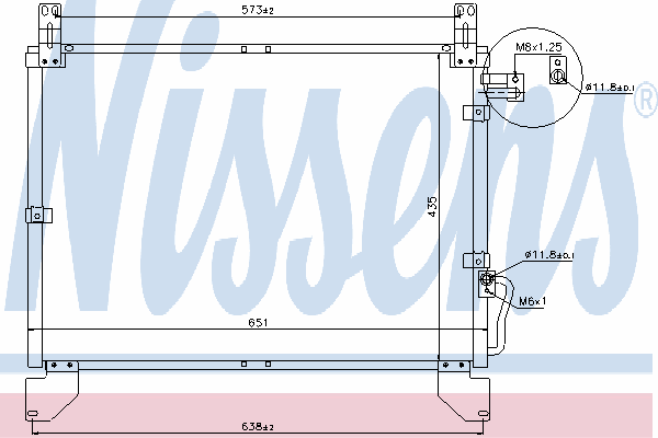 94642 Nissens radiador de aparelho de ar condicionado