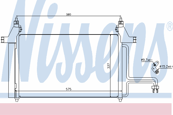 94610 Nissens radiador de aparelho de ar condicionado