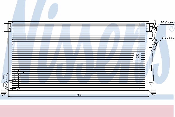 3102 TYC radiador de aparelho de ar condicionado