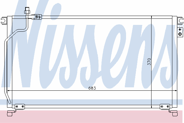 94501 Nissens radiador de aparelho de ar condicionado