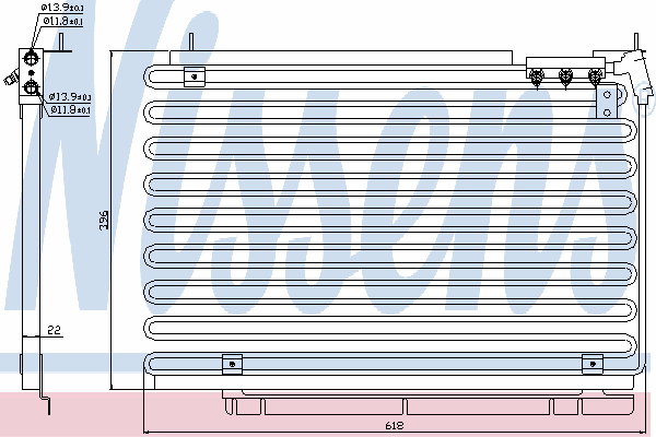 94576 Nissens radiador de aparelho de ar condicionado