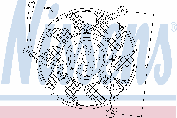 85618 Nissens ventilador (roda de aletas do radiador de esfriamento)