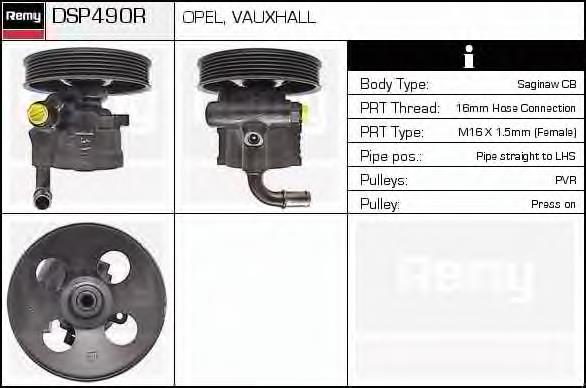 DSP490R Delco Remy bomba da direção hidrâulica assistida