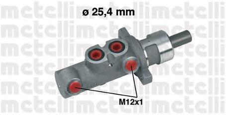 Цилиндр тормозной главный 050275 Metelli