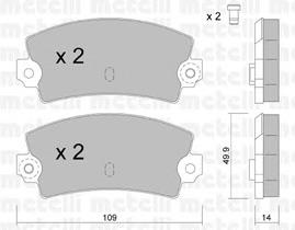 Sapatas do freio traseiras de disco Renault Espace 1 J11