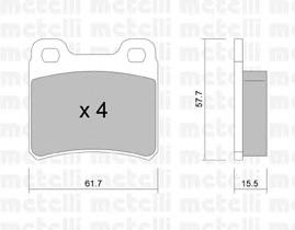 Колодки дисковые  Metelli 2201410 цена, от 11.73 USD