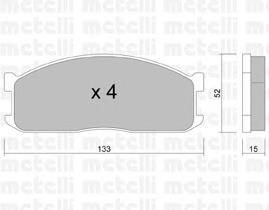Колодки Metelli 2202320 цена, от 18.26 USD
