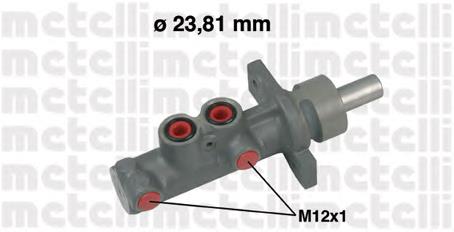 Цилиндр тормозной главный 050635 Metelli