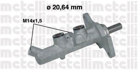 Цилиндр тормозной главный 050593 Metelli