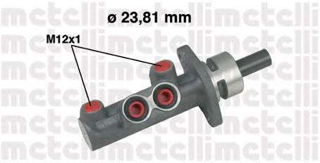 Цилиндр тормозной главный 050488 Metelli