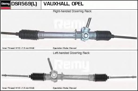 DSR569L Delco Remy cremalheira da direção