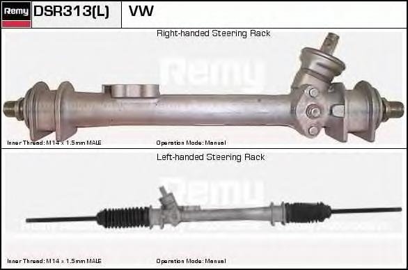 DSR313L Delco Remy cremalheira da direção