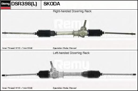 DSR398L Delco Remy cremalheira da direção