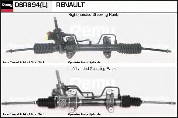 DSR694L Delco Remy cremalheira da direção