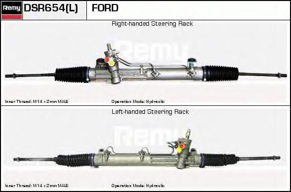 DSR654L Delco Remy cremalheira da direção