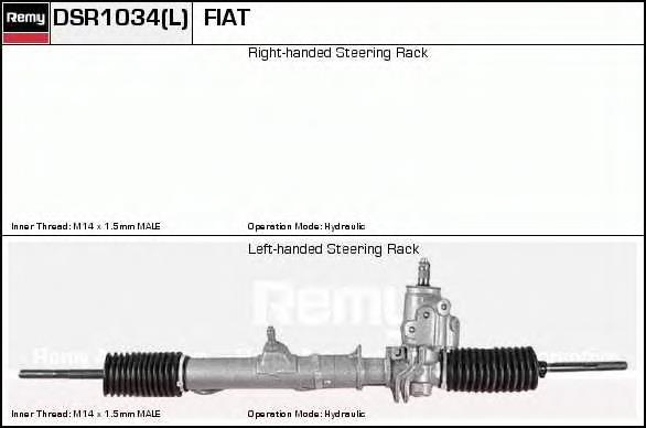 DSR1034L Delco Remy cremalheira da direção