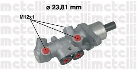 Главный тормозной цилиндр 050536 Metelli