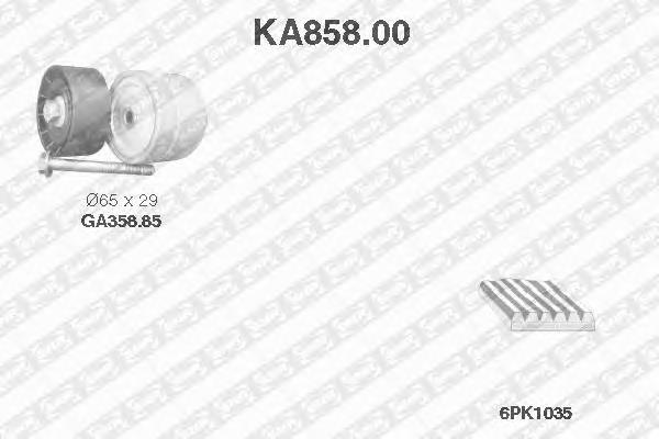 KA85800 SNR correia dos conjuntos de transmissão