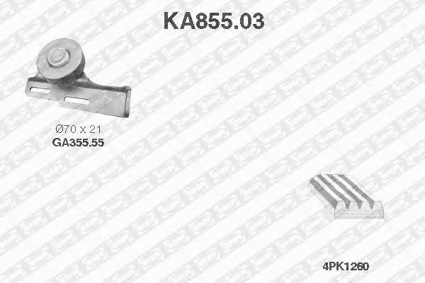 KA85503 SNR correia dos conjuntos de transmissão