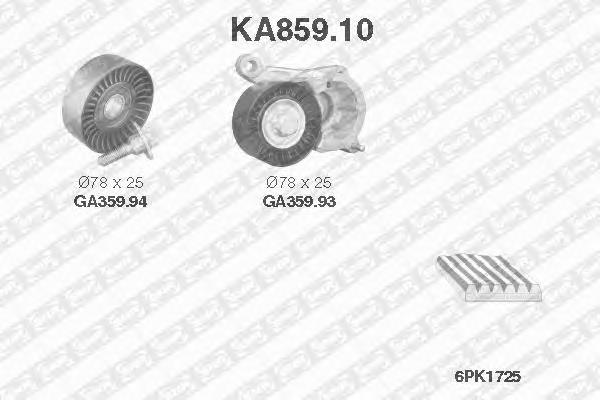 Correia dos conjuntos de transmissão, kit KA85910 SNR