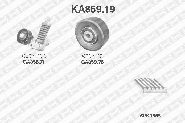 Correia dos conjuntos de transmissão, kit KA85919 SNR