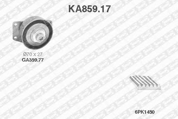 Correia dos conjuntos de transmissão, kit KA85917 SNR