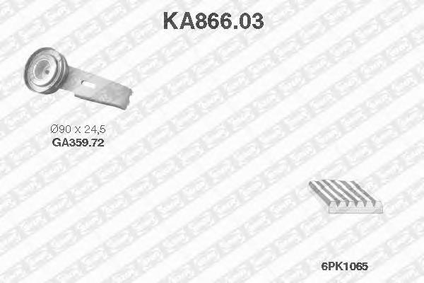 KA86603 SNR Ремень приводной, комплект