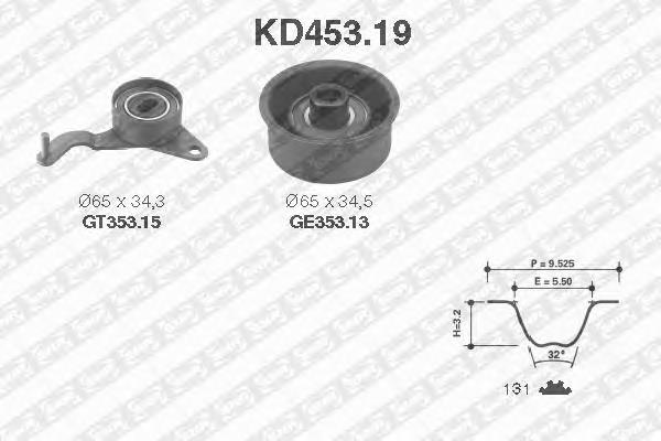 TB9507K BGA correia do mecanismo de distribuição de gás, kit