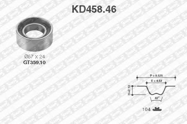 KD45846 SNR rolo de reguladora de tensão da correia do mecanismo de distribuição de gás
