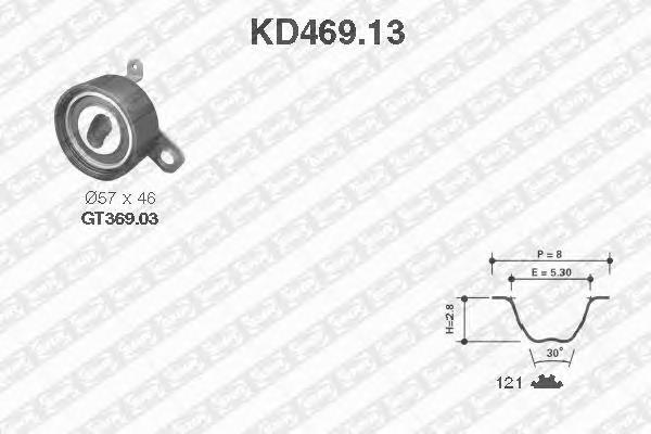 KD469.13 SNR correia do mecanismo de distribuição de gás, kit